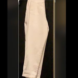 Straight white jeans